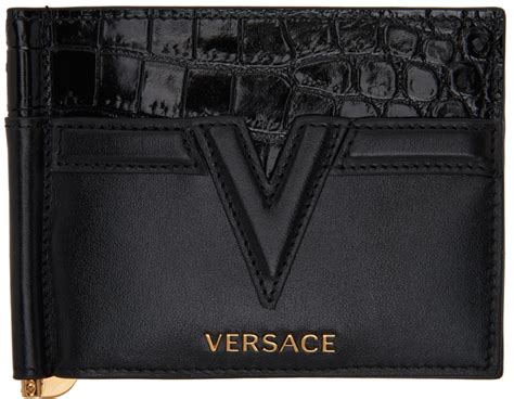 versace collection logo wallet|versace wallet price.